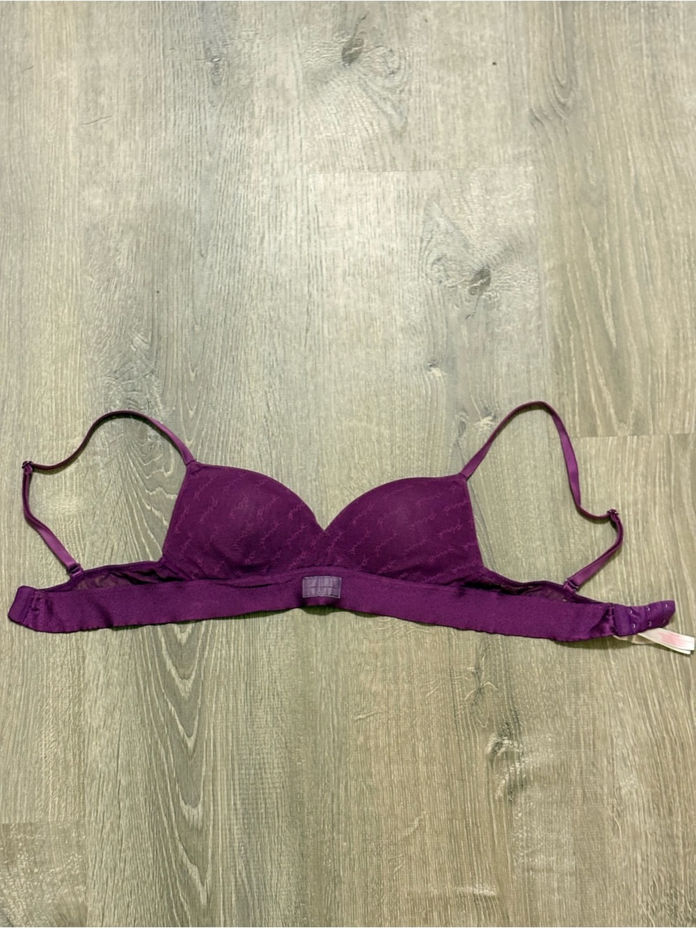 PINK Victoria's Secret Purple Lace Push-Up Bra